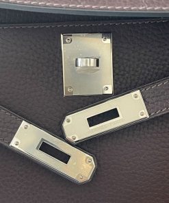 Alternative view of Hermes Kelly Depeches 25 Pouch Ebene Togo